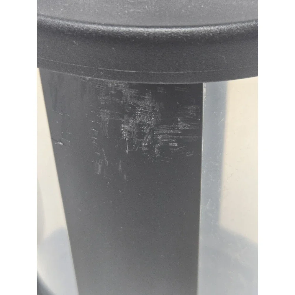 TUPPERWARE FOOD STORAGE BUNDLE SALT PEPPER SPICE CONTAINER BLACK SET OF 5 SHAKER